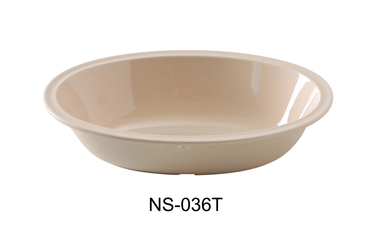 Yanco Nessico 10" X 7 1/4" X 2 1/4", 36 Oz Oval Bowl Tan
