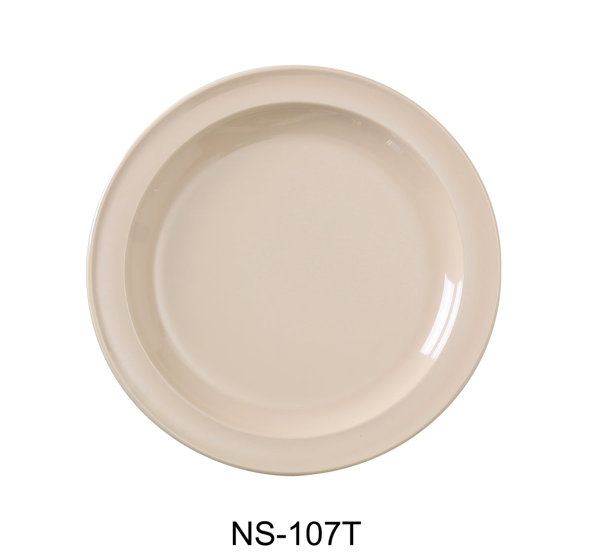 Yanco Nessico 7 1/4" Round Dessert Plate Tan