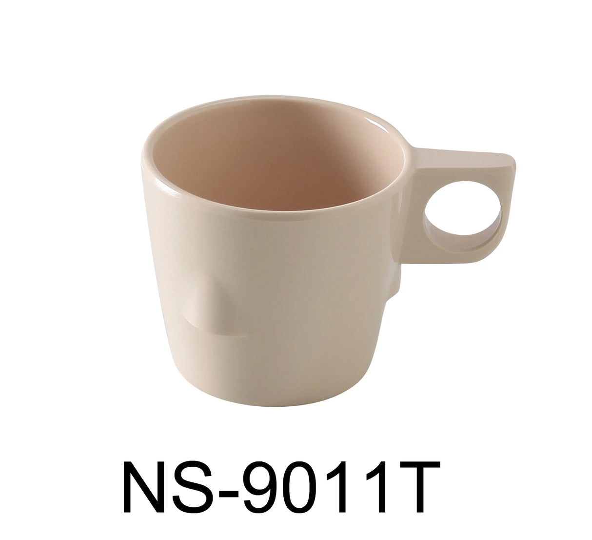 Yanco Nessico 3" Stackable Bulbous Cup 8 Oz Tan