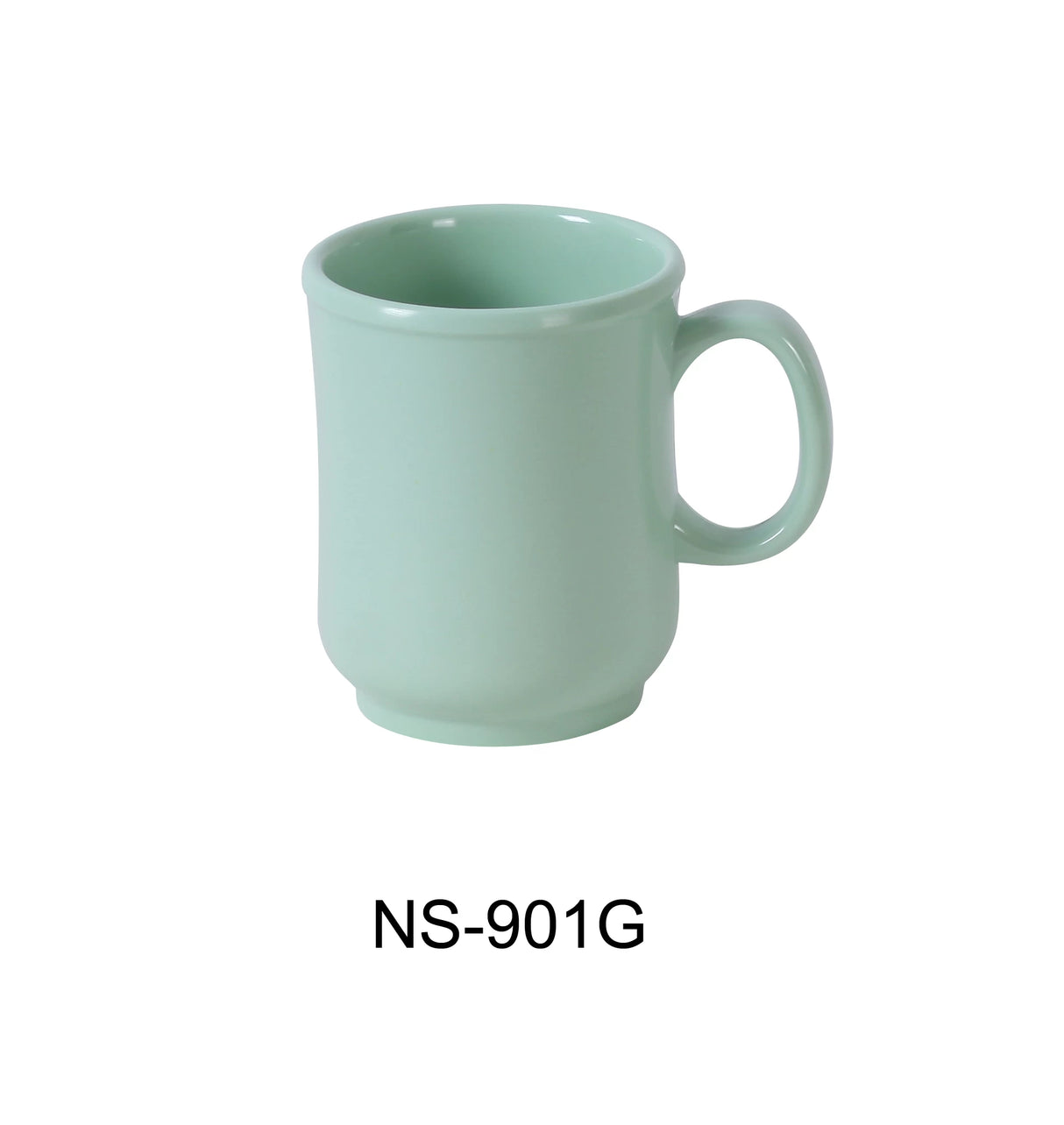 Yanco Nessico 3" X 3 5/8"H Bulbous Mug 8 Oz Green