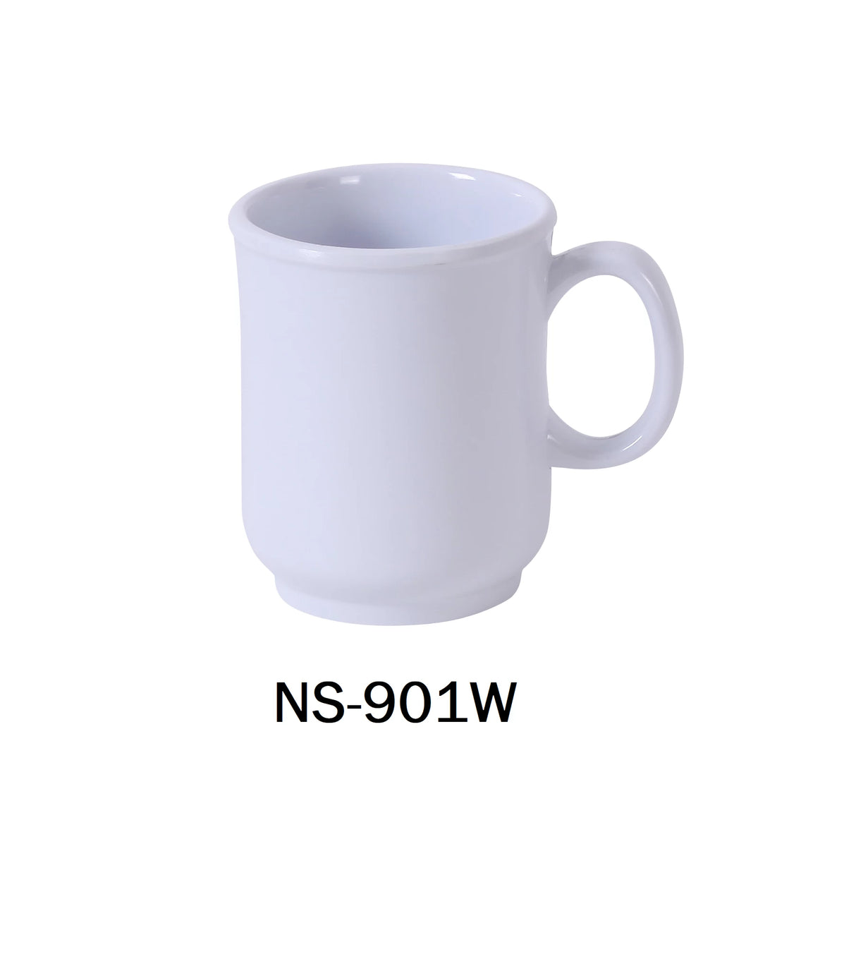Yanco Nessico 3"X 3 5/8"H Bulbous Mug 8 Oz White