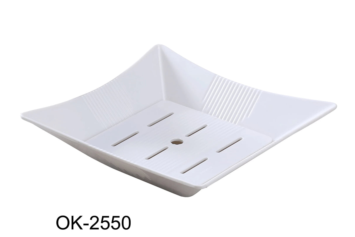 Yanco Osaka 16" X 7 3/4"X 3 1/4" Rectangular Sea Food Bowl
