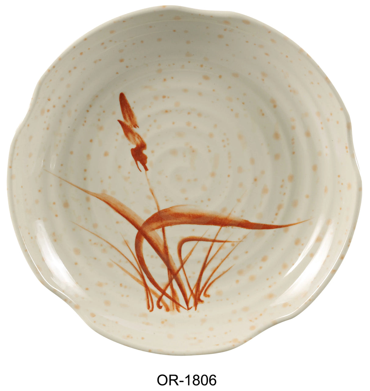 Yanco Orchis 6" Lotus Shape Plate Gold Orchis