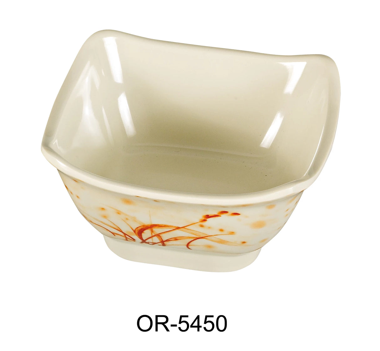 Yanco Orchis 4 3/4" X 2 1/4"H Square Bowl 10 Oz