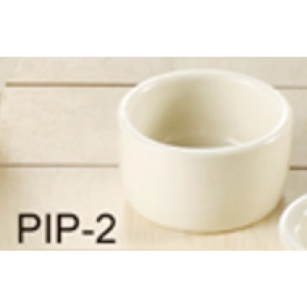 Yanco PIP-2 2 1/2" X 1 1/4"H PIPKIN 2 OZ AMERICAN WHITE
