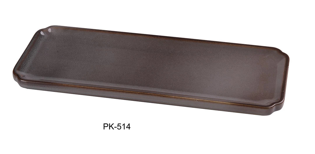 Yanco Peacock 14" X 4" X 3/4" Rectangular Sushi Plate