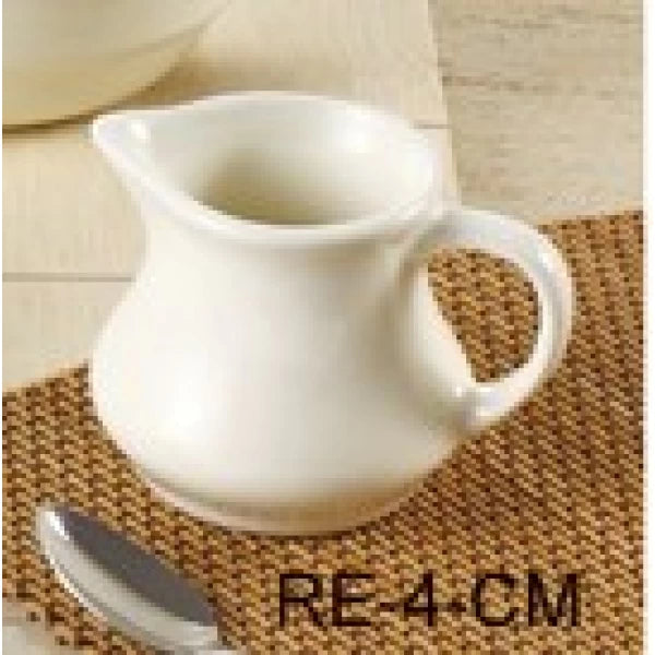 Yanco RE-4-CM 2 1/2" X 3 1/4" CREAMER 4 OZ AMERICAN WHITE