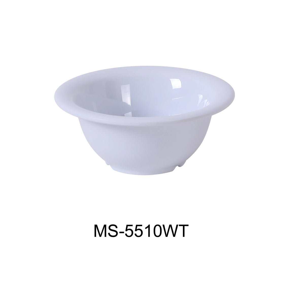 Yanco MILE STONE 5 3/8" X 2 1/4"H SOUP BOWL - 10 OZ WHITE