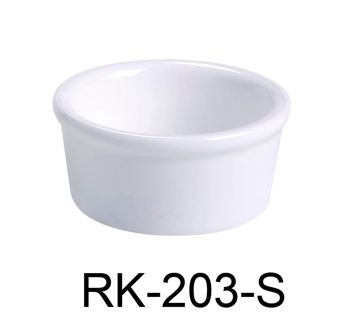 Yanco RK-203-S 2 3/4" X 1 1/4" RAMEKIN 3 OZ