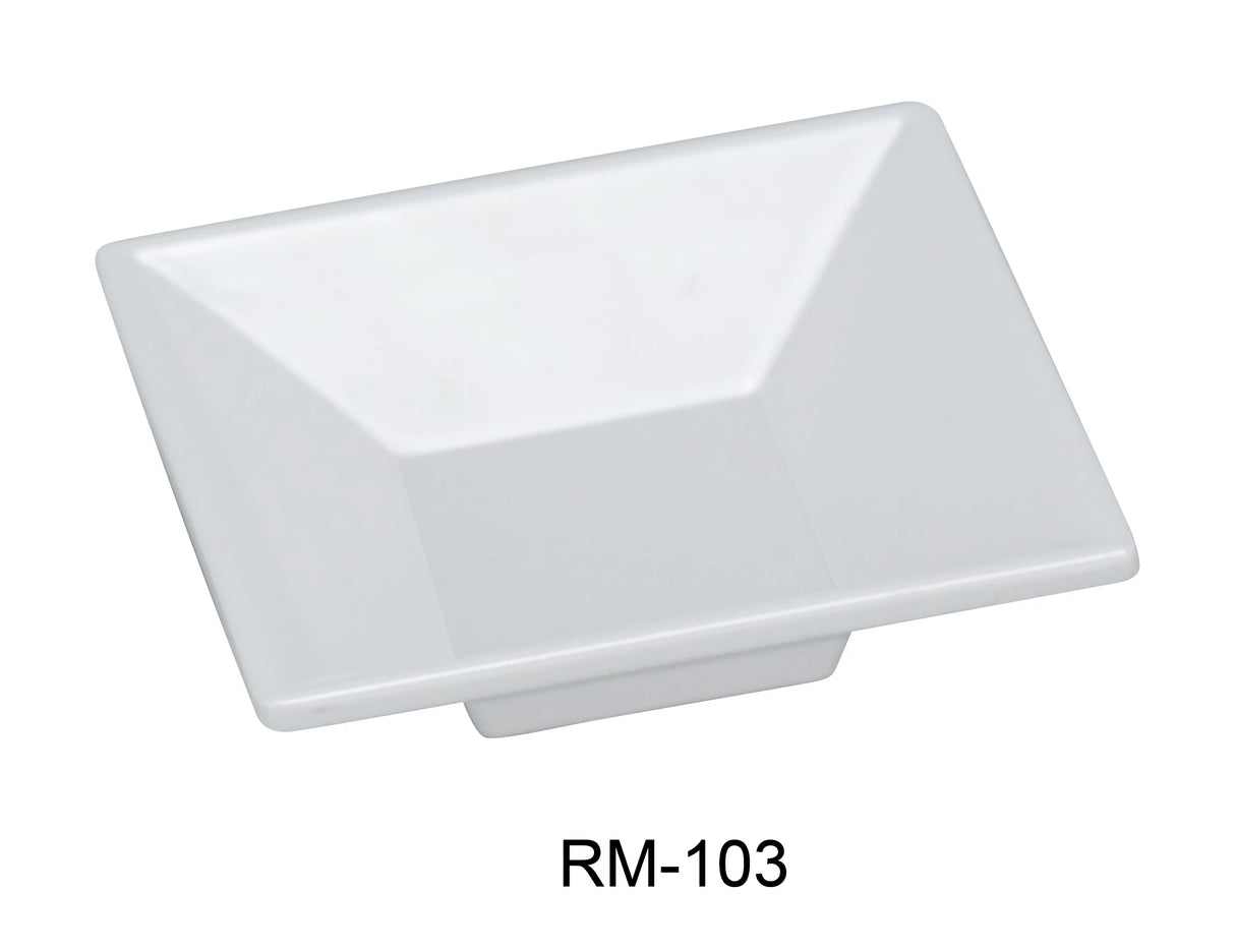 Yanco Rome 3" Small Square Dish 2.5 Oz