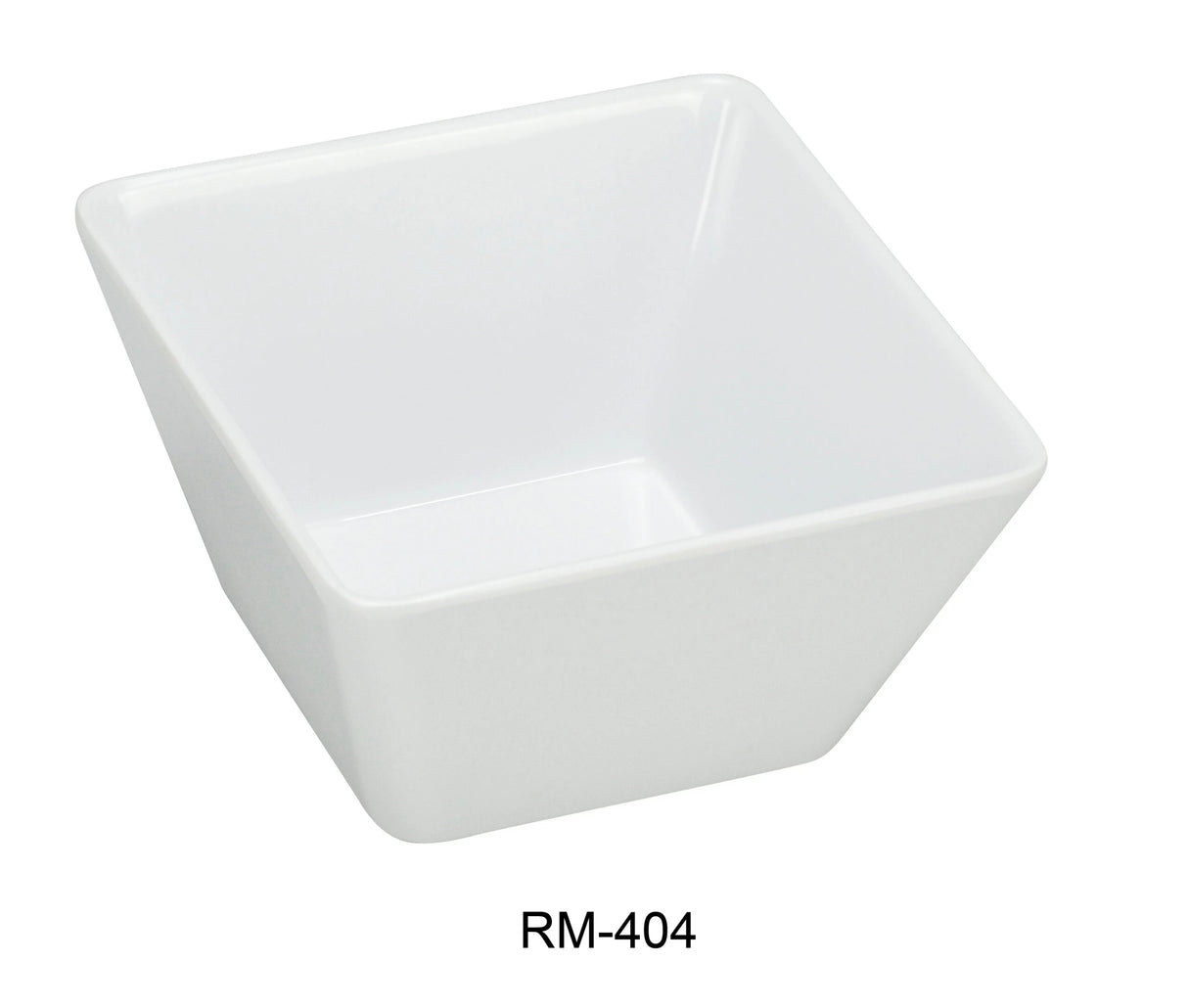 Yanco Rome 3 3/4" X 2 1/2"H Square Bowl 10 Oz