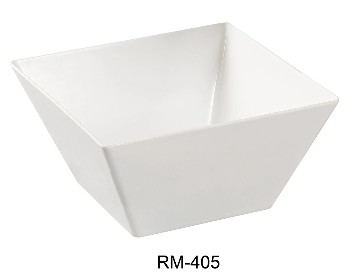 Yanco Rome 5" X 2 3/4"H Square Bowl 18 Oz