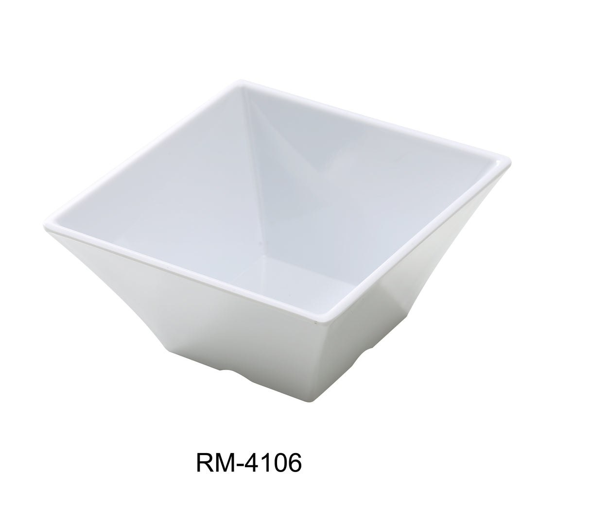 Yanco Rome 6" X 3"H Square Bowl 26 Oz