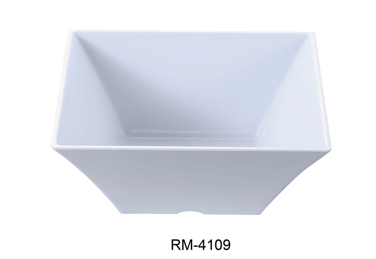 Yanco Rome 10" X 4"H Square Bowl 4 Qt