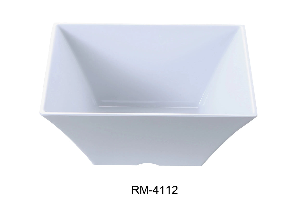Yanco Rome 12" X 5"H Square Bowl 8 Qt