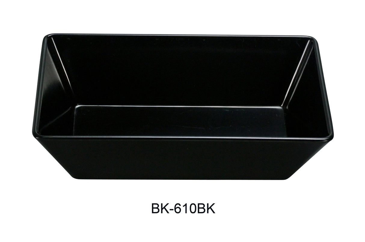 Yanco Rome-Black 9 3/4" X 5 7/8" X 2 1/2" Rectangular Tray Black