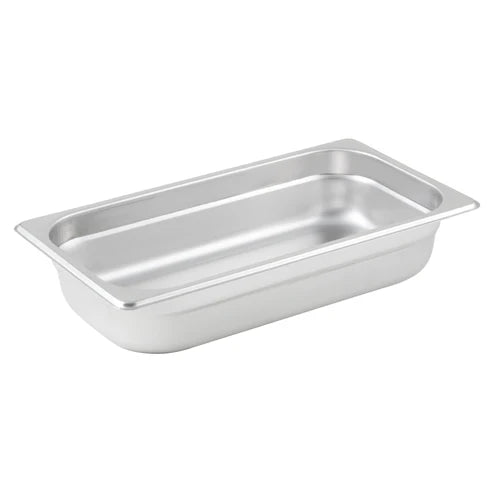Winco Anti-Jam Steam Pan, 25 Gauge Stainless Steel