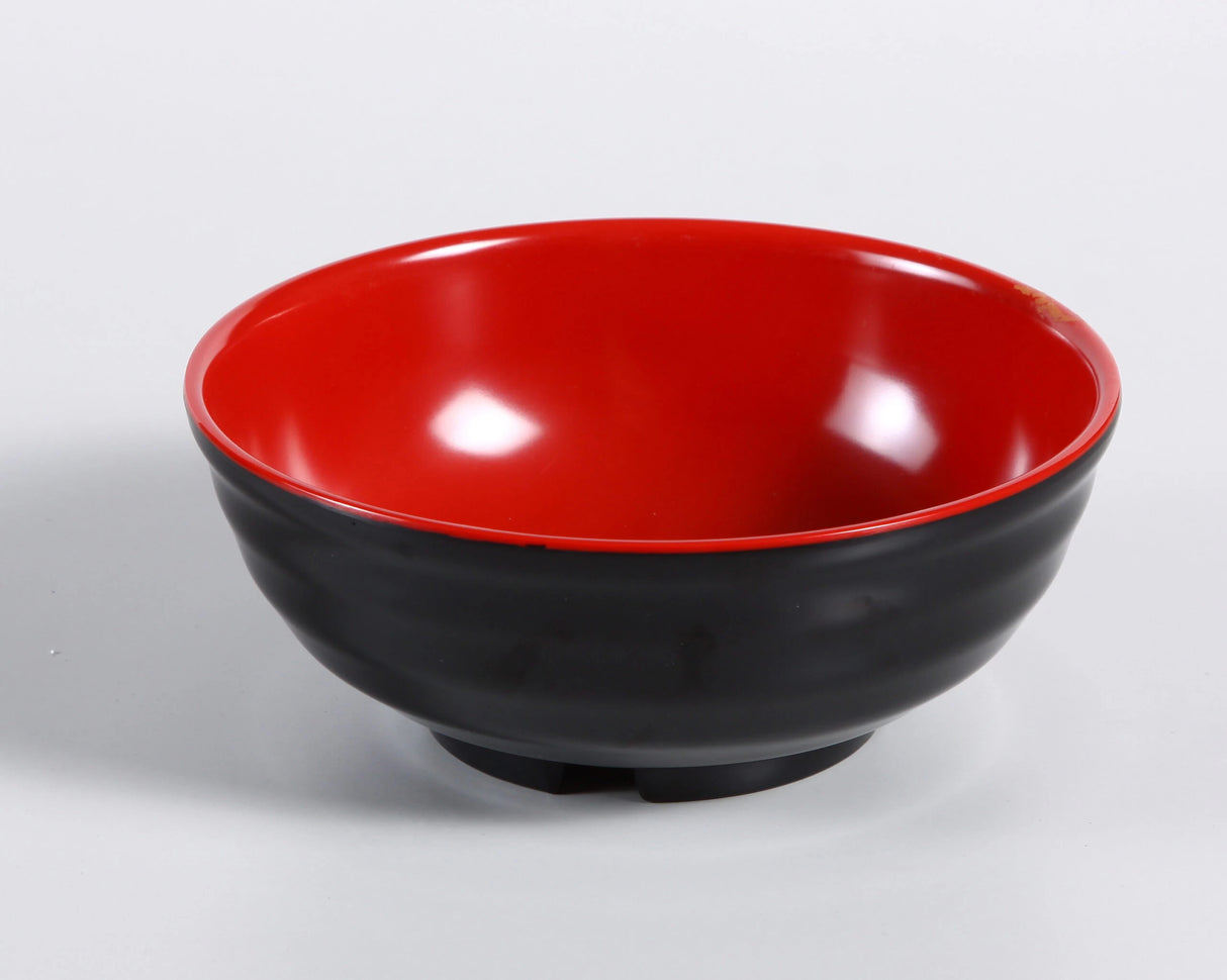 Yanco BLACK & RED 8" NOODLE BOWL 46 OZ