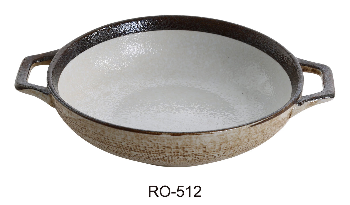 Yanco Rockeye 11 1/2" X 8 3/4" X 2 1/4" Bowl With Handle 16 Oz
