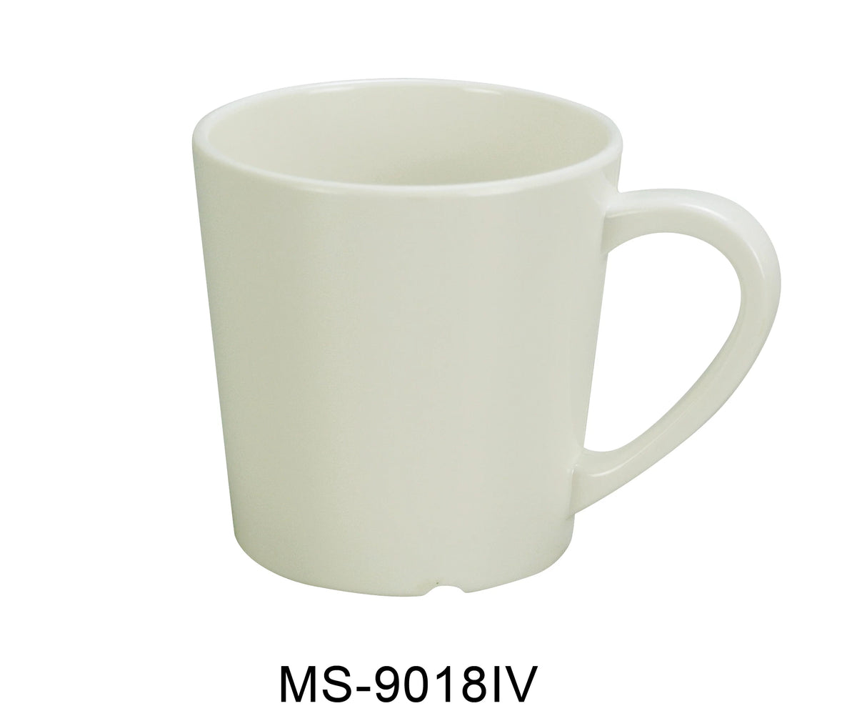 Yanco MILE STONE 3" X 3"H MUG/CUP - 7 OZ IVORY