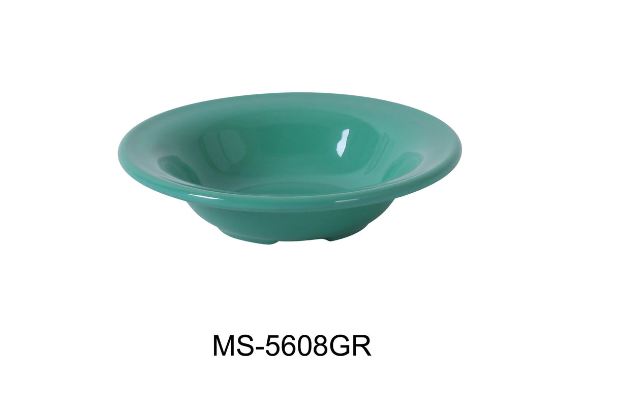 Yanco MILE STONE 6" X 1 1/2"H SALAD BOWL - 8 OZ GREEN