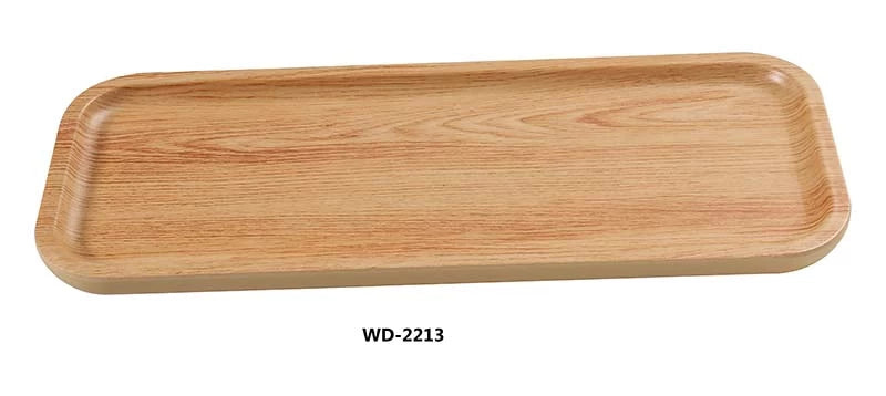 Yanco Wooden 12 7/8" X 5" Rectangular Plate