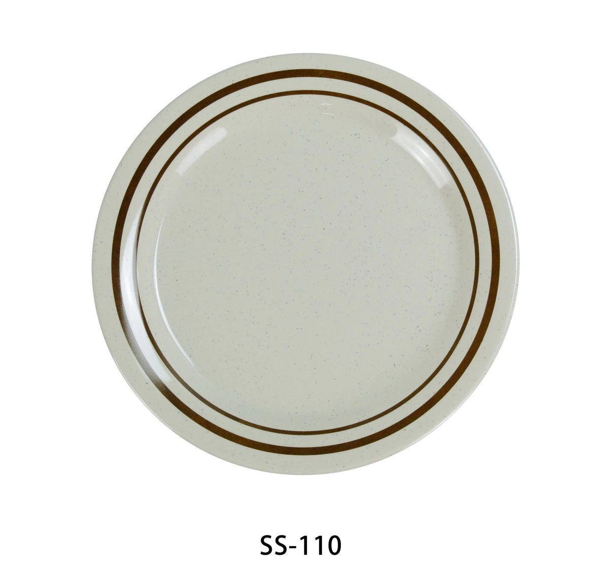 Yanco Sesame 10" Round Dinner Plate