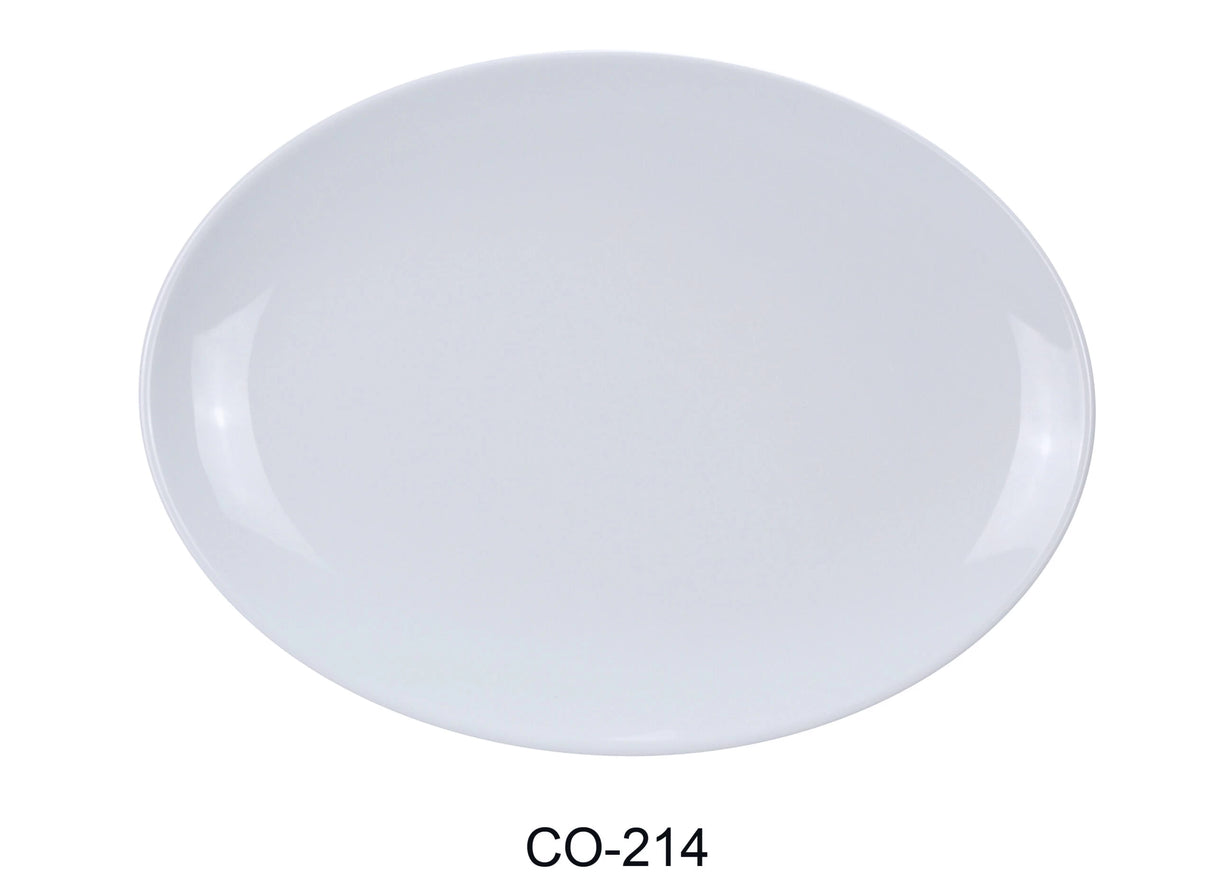 Yanco Coupe Pattern 14" X 10" Oval Platter 椭圆碟