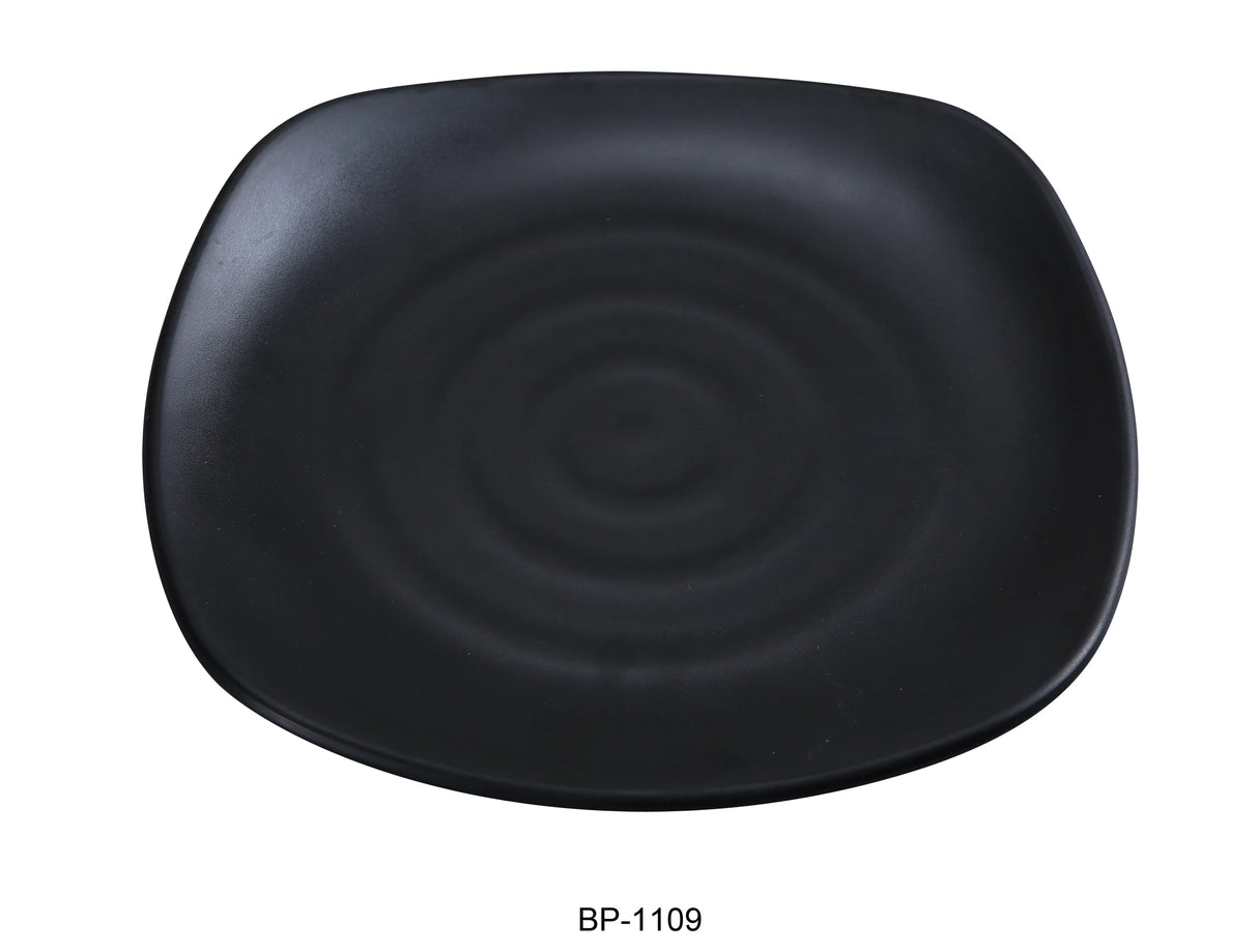 24 Pack Yanco BLACK PEARL 9" SQUARE PLATE