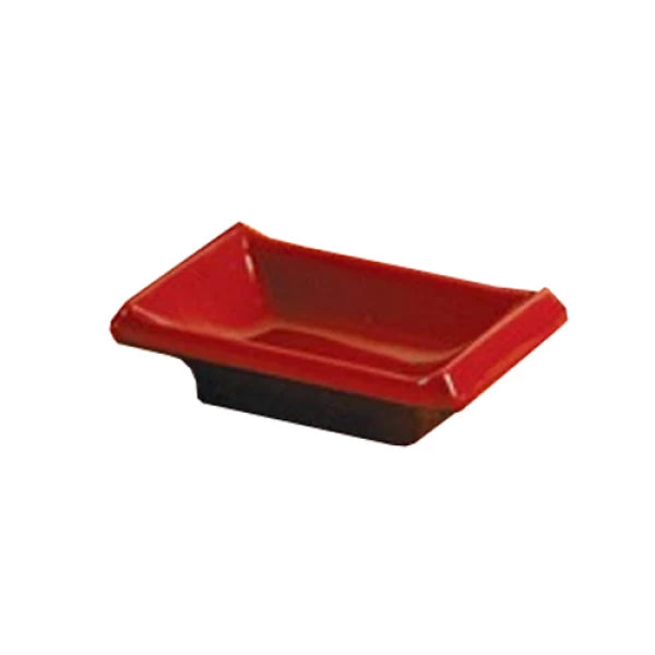 Yanco BLACK & RED 3 3/4" X 2 1/2" SAUCE DISH
