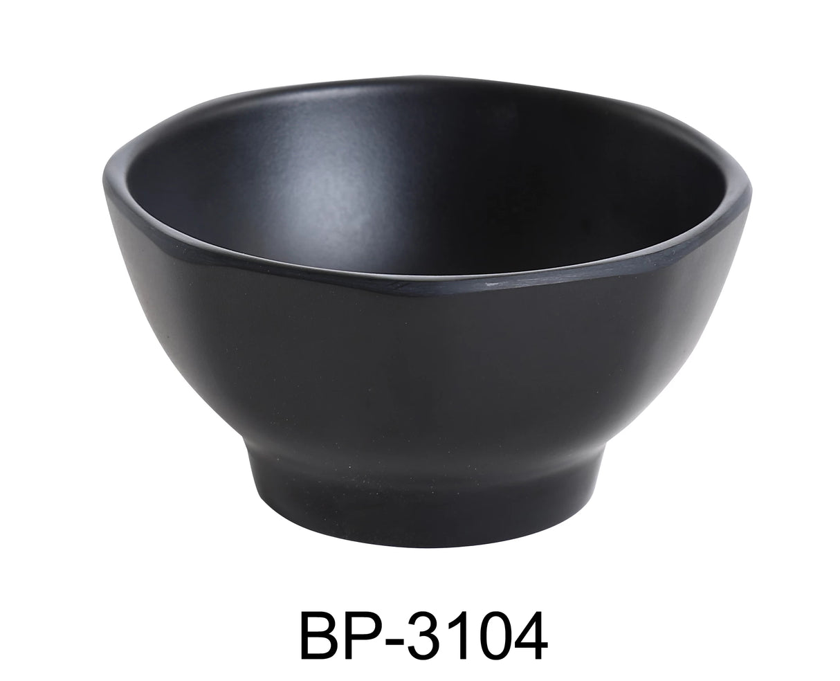 Yanco BLACK PEARL 4 1/2" X 2 1/2" MISO SOUP BOWL 10 OZ
