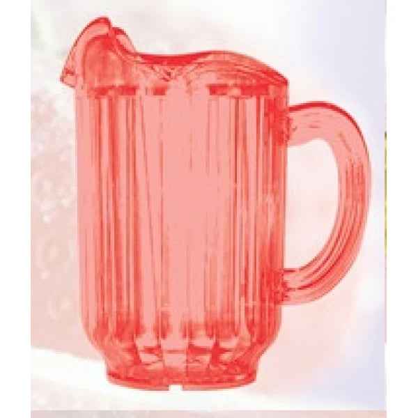 Yanco 3 Spout Plastic Pitcher Red 60 Oz