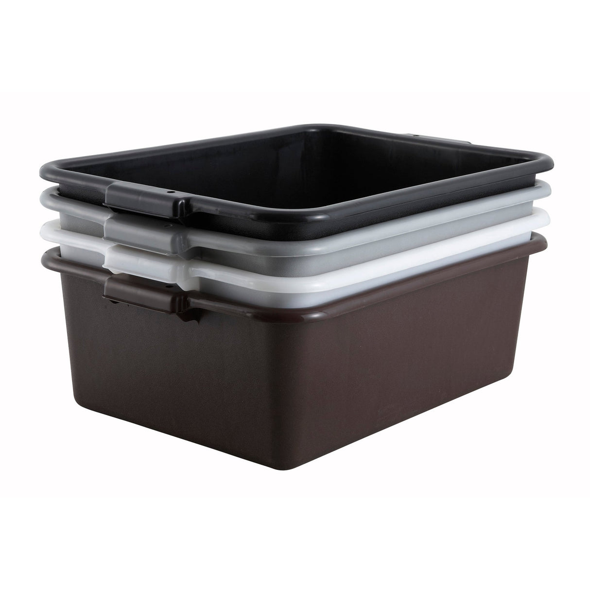 Standard Weight Polypropylene Dish Box, 7" Depth