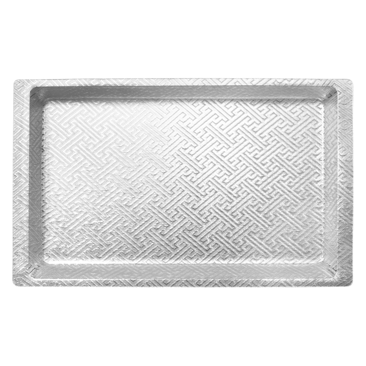 Silver-Tone Acrylic Display Tray