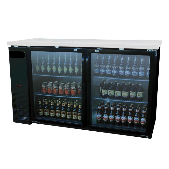 60″ Glass Door Back Bar Refrigerator