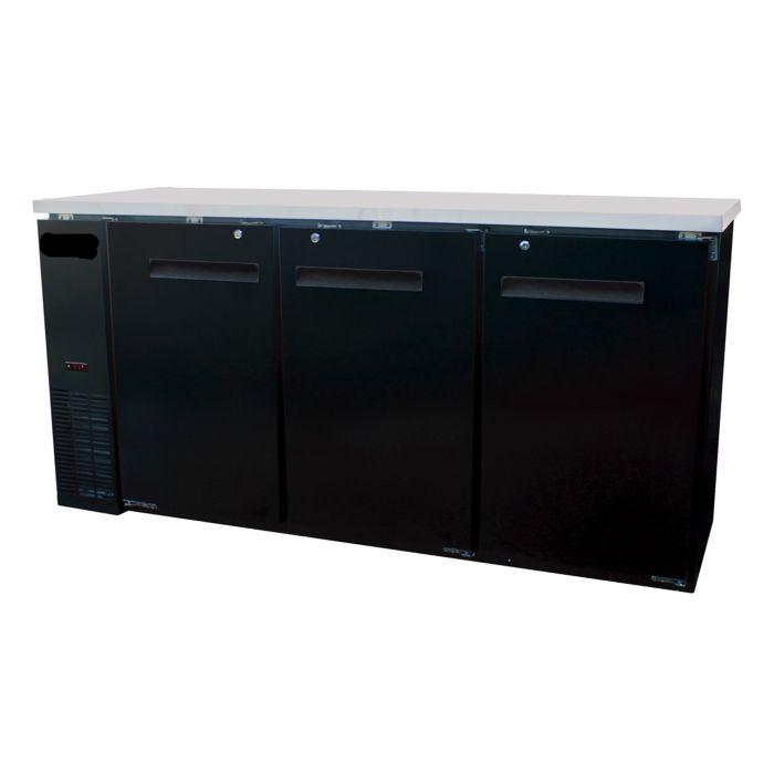 72″ Solid Door Back Bar Refrigerator