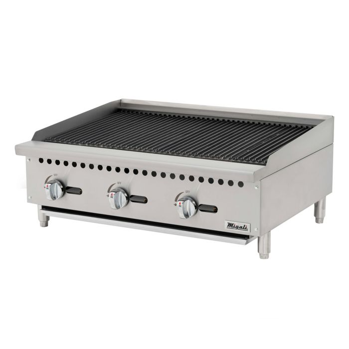 36″ Wide Char-Rock Broiler - 105,000 BTU