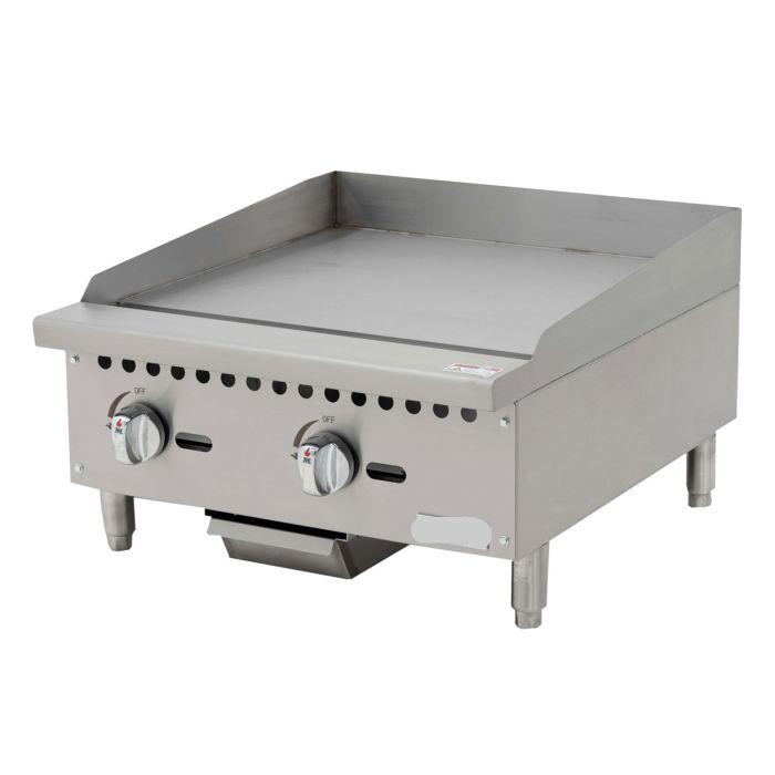 24″ Wide Manual Griddle - 60,000 BTU