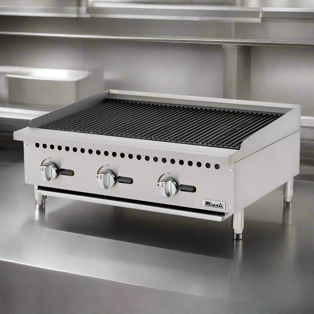 36″ Wide Radiant Broiler - 105,000 BTU