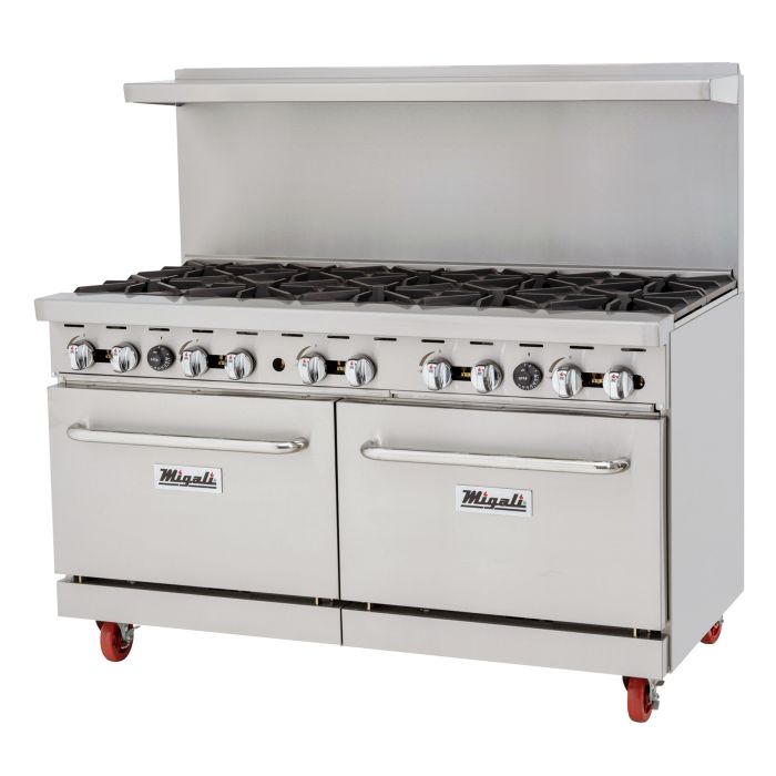10 Burner, Liquid Propane Gas Range & Oven
