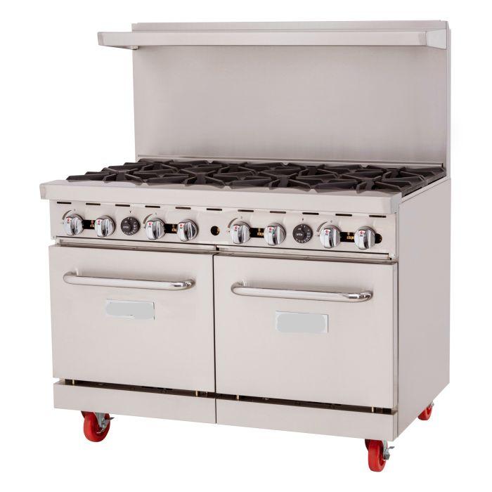 8 Burner Range, (2) Ovens, Liquid Propane