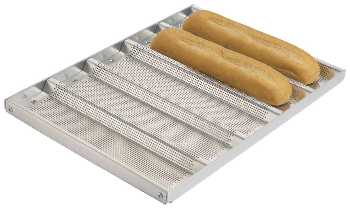 6-Channel Perforated Non-Stick Baguette Pan