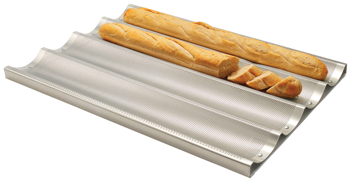 4-Channel Perforated Non-Stick Baguette Pan
