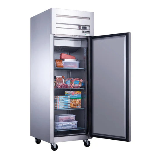 Dukers D28AF Commercial Single Door Top Mount Freezer in Stainless Steel (Free Shipping) (Add to cart for discount)