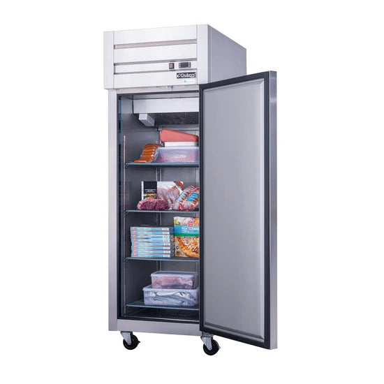 Dukers D28AF Commercial Single Door Top Mount Freezer in Stainless Steel (Free Shipping) (Add to cart for discount)