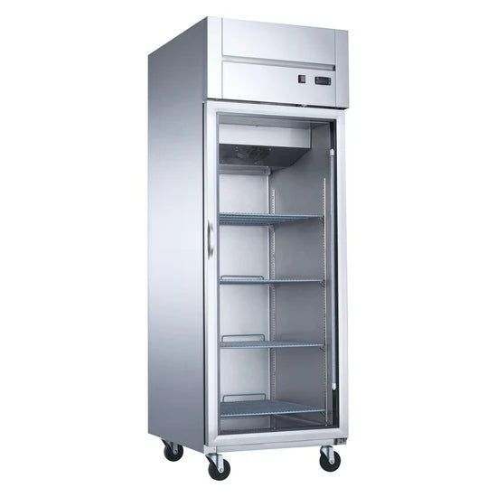 Dukers D28AR-GS1 Top Mount Single Glass Door Commercial Reach-in Refrigerator (Free Shipping) (Add to cart for discount)