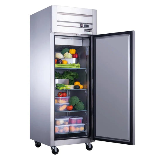 Dukers D28AR Commercial Single Door Top Mount Refrigerator in Stainless Steel (Free Shipping) (Add to cart for discount)