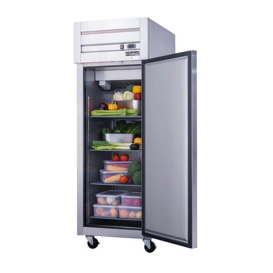 Dukers D28AR Commercial Single Door Top Mount Refrigerator in Stainless Steel (Free Shipping) (Add to cart for discount)