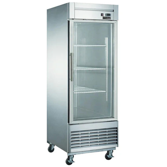 Dukers D28F-GS1 Bottom Mount Glass Single Door Commercial Reach-in Freezer (Free Shipping) (Add to cart for discount)