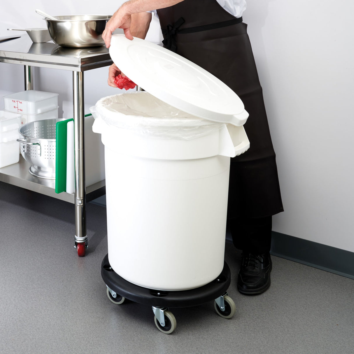 Round Trash Can Dolly, 18"